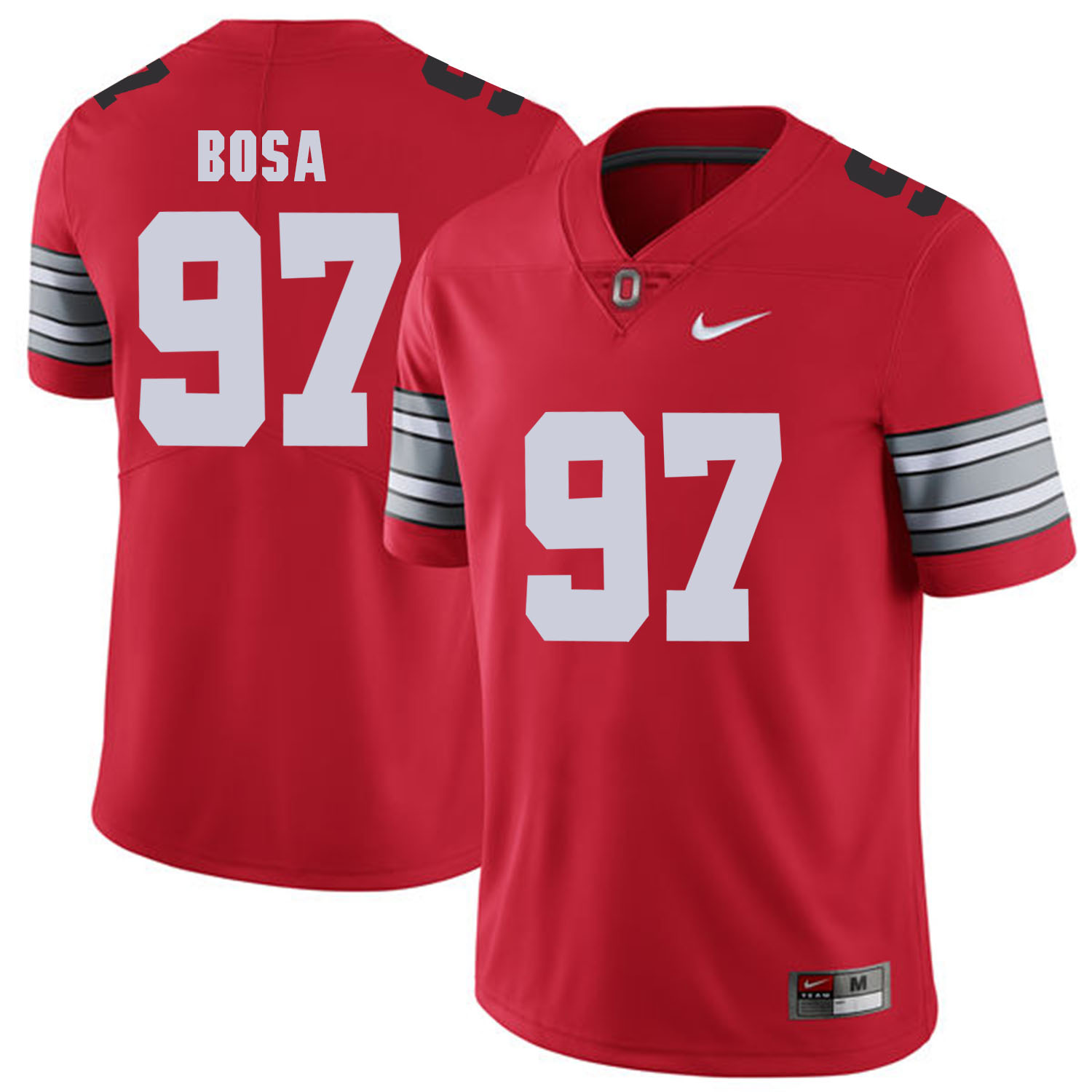 Men Ohio State 97 Bosa Red Customized NCAA Jerseys